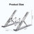 ADJUSTABLE & PORTABLE ALUMINIUM LAPTOP STAND